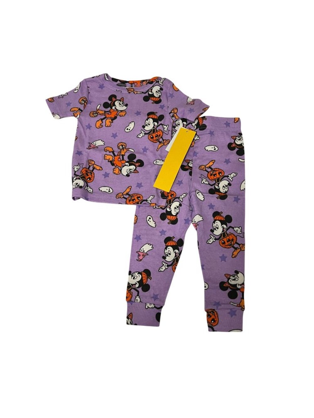 Disney Mickey & Minnie Halloween Toddler Pajama Set Purple Size 2T NWT